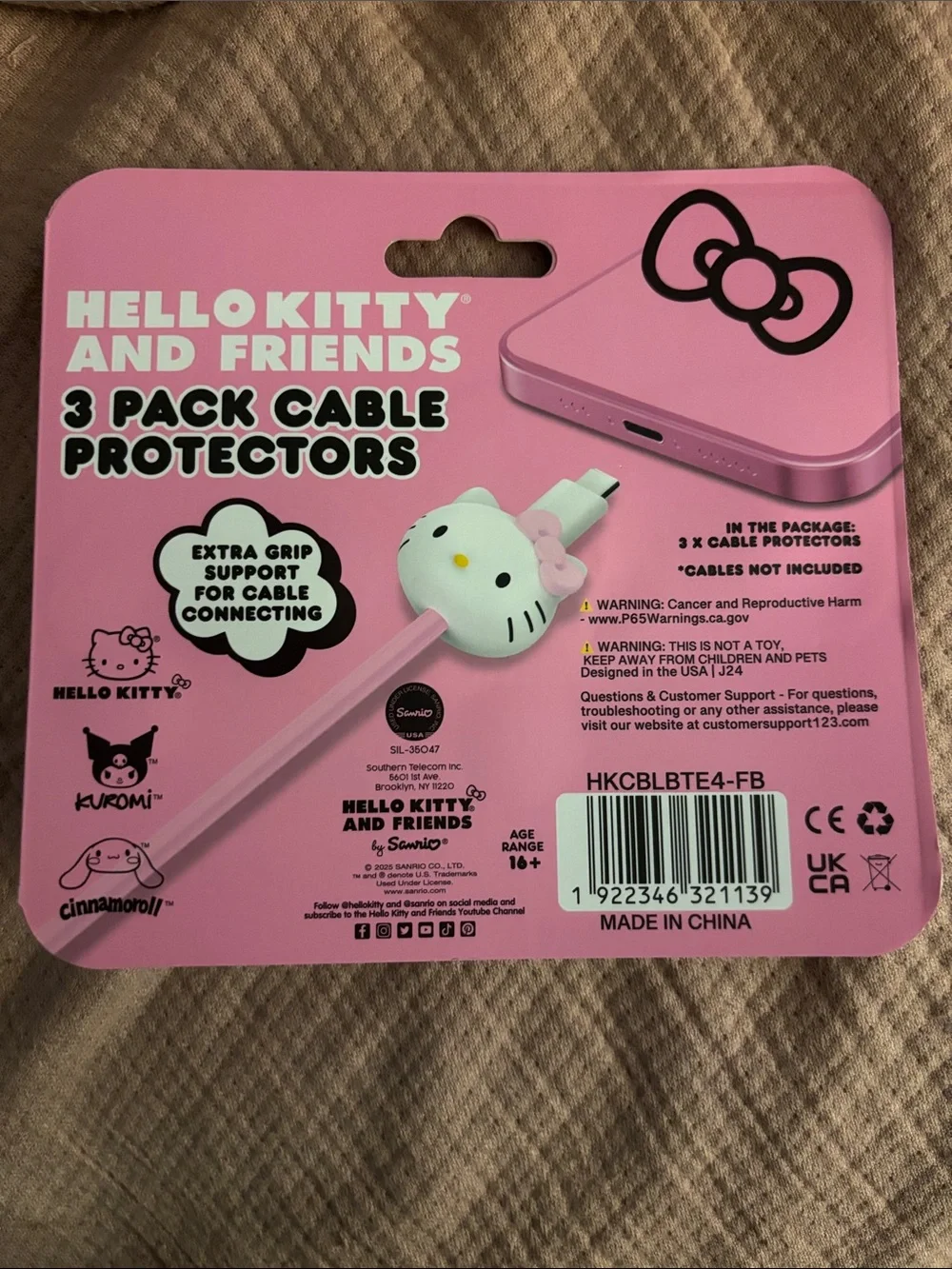 Hello Kitty and Friends Cable Protectors